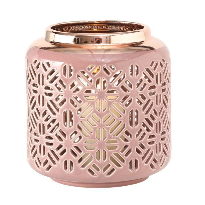 Windlicht Faise rosa 18cm