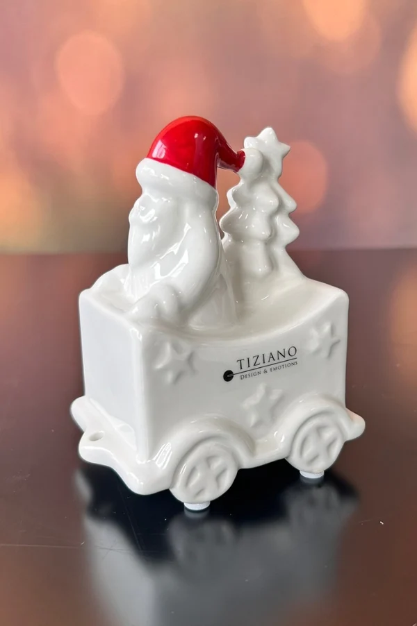Deko Zug Lukas 4tlg LED cremeweiß Weihnachtsfigur, Schneemann? Santa, Schmuck?, König?, Tiziano Design