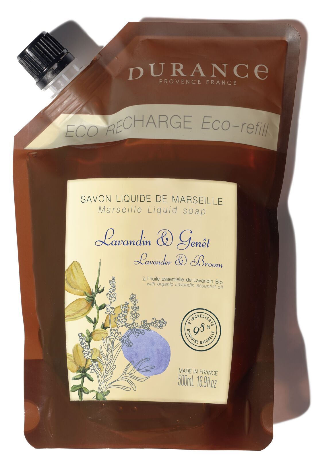 241305_Lavender-broom-shadow Lavandin & Ginster Marseiller Flüssigseife Nachfüller 500ml