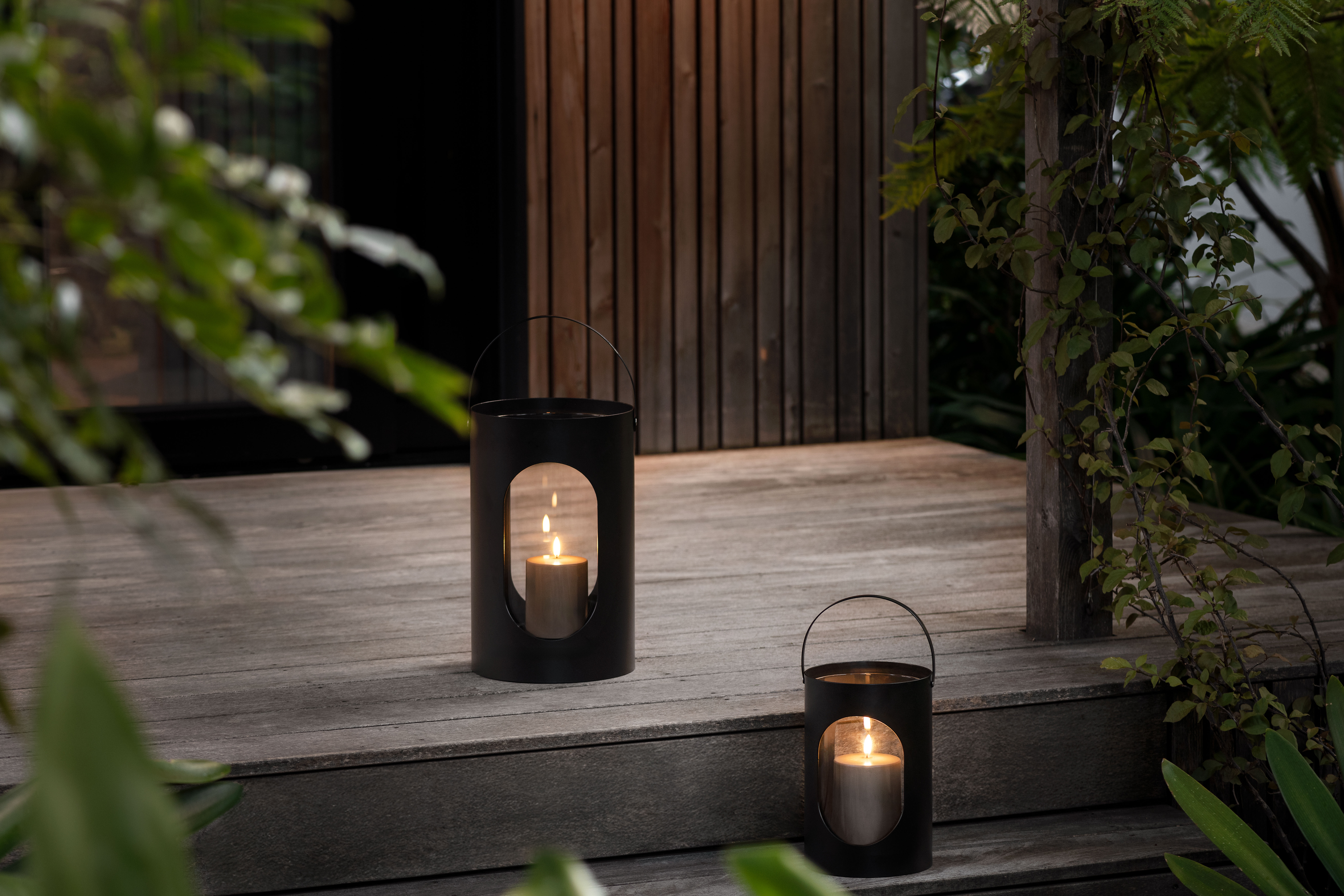 Ekta Light House Lantern Big Black Innenarchitektur, Lampe, Holz, Laterne, Kerze