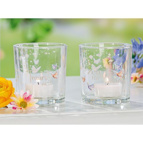 Windlicht Schmetterlingstanz 8cm Variante 1