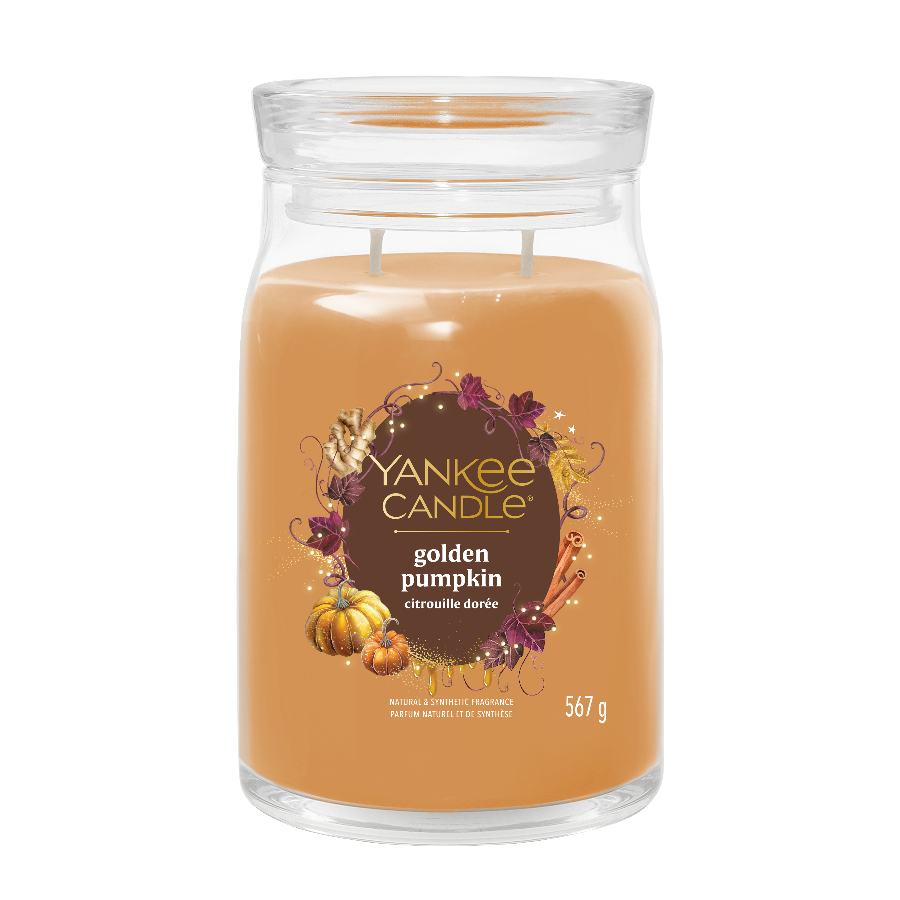Golden Pumpkin Signature Large Jar 567g 2-Docht