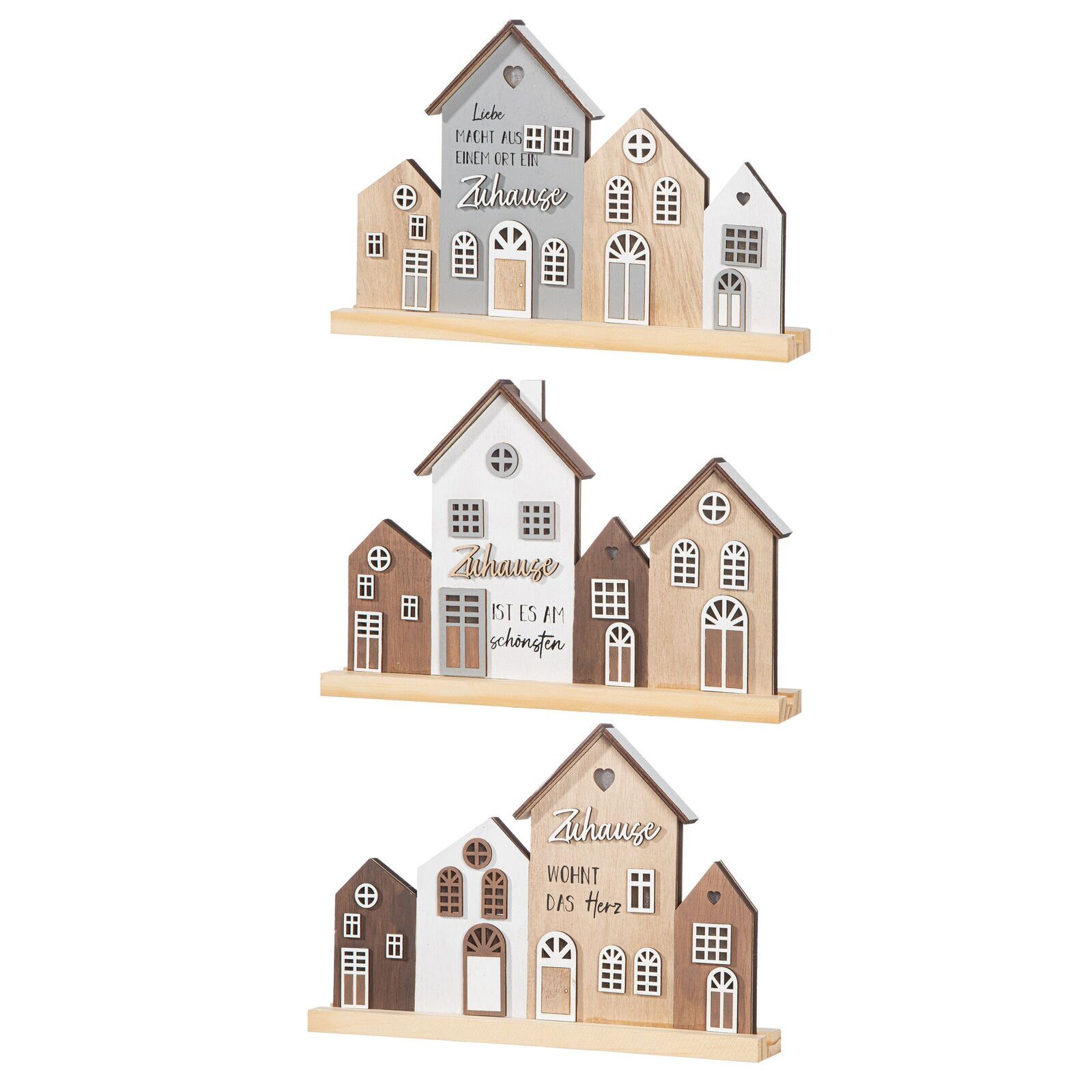 Deko Aufsteller Standrelief Zuhause LED Variante 1 Nachbarschaft, Essen, Süßigkeiten