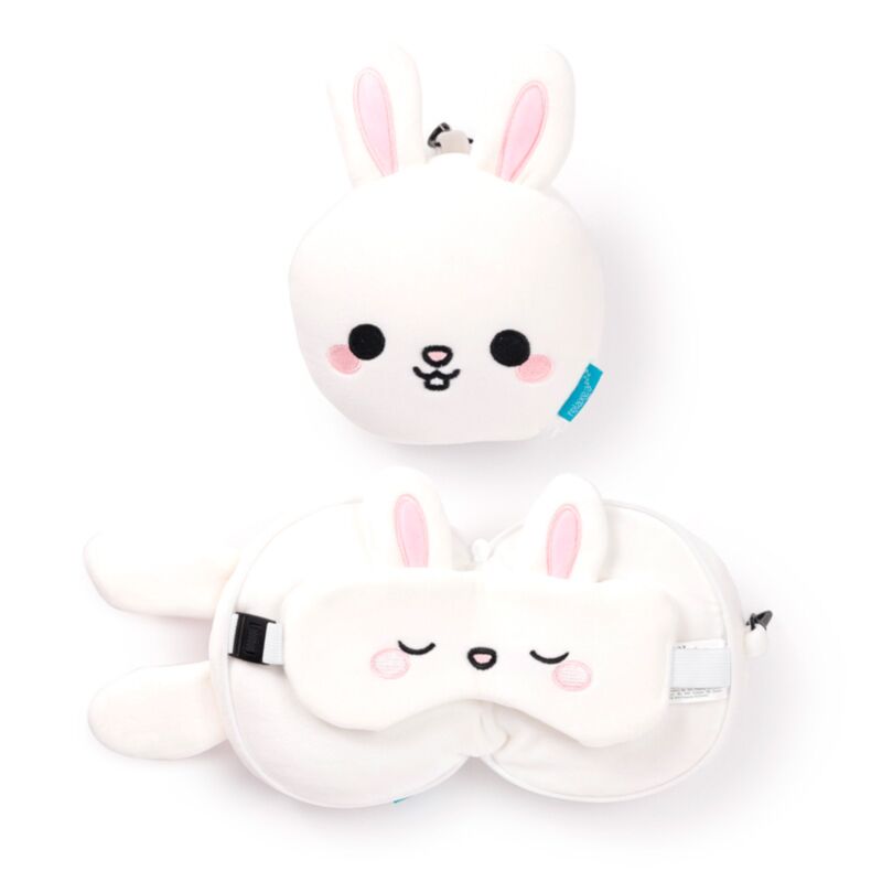 Relaxeazzz Adoramals Frances the Rabbit Hase Plüsch Reisekissen & Schlafmaske Relaxeazzz Adoramals Frances the Rabbit Hase Plüsch Reisekissen & Schlafmaske