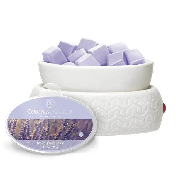 ccsnaps-1342_3_5594ffe94e417 Colonial Candle French Lavender Simmer Snaps 70g