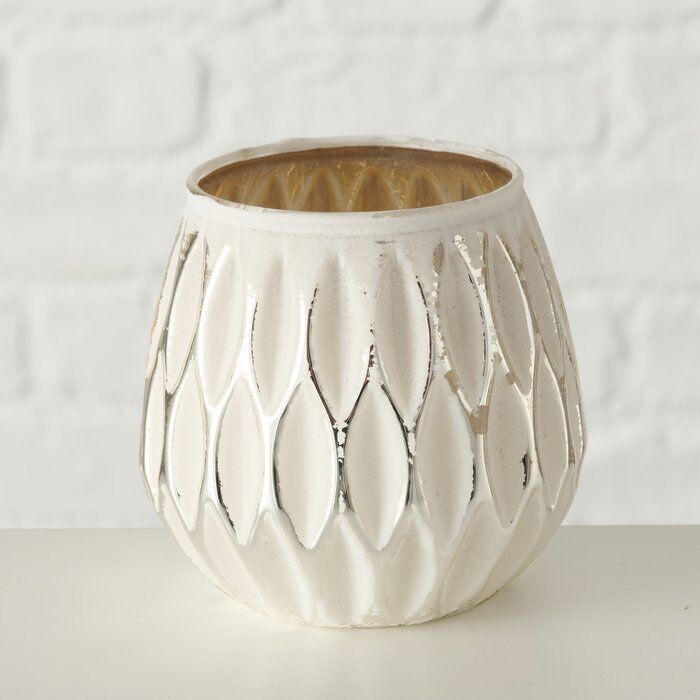 Windlicht Yamuna 9cm weiß Variante 2