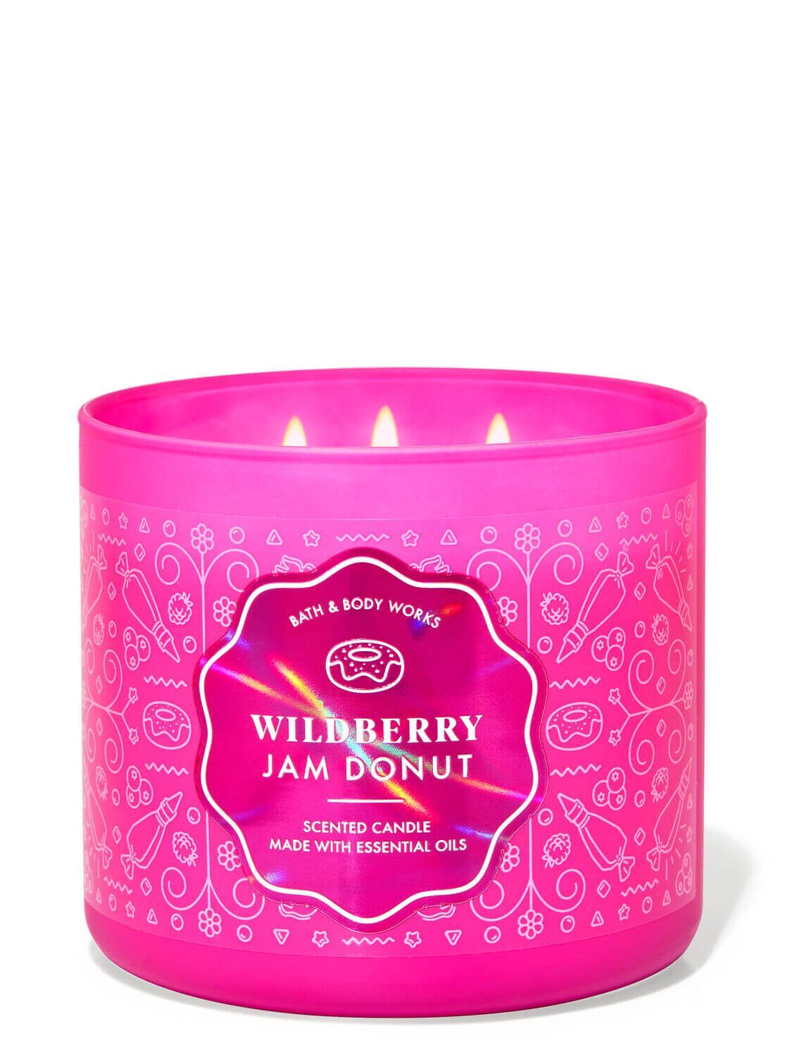 3-Docht Kerze - Wildberry Jam Donut - 411g