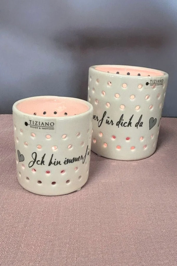 Mazano Kreise 10cm creme/silber