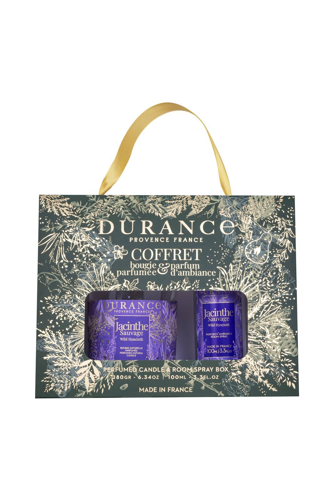 Wilde Hyazinthe Duftkerze 180g & Raumspray 100ml Tasche, Zubehör, Handtasche, Klebeband, Flasche