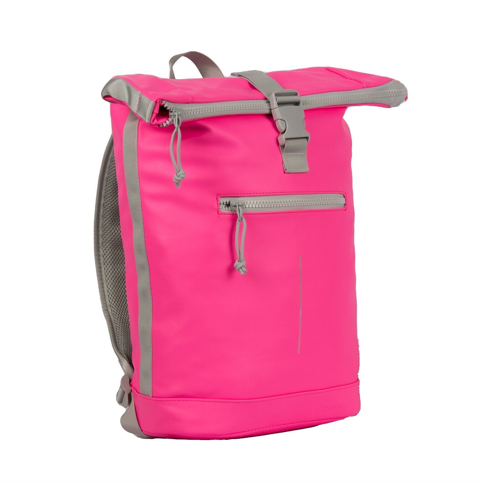 64tcvnCg Mart - New York Rolltop Rucksack neon pink