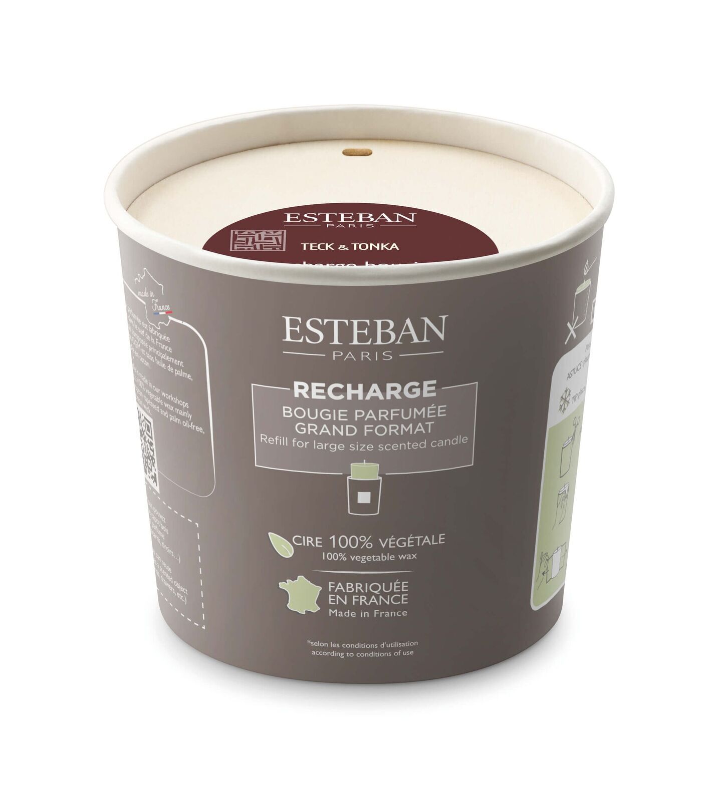 Teck & Tonka Nachfüller für Duftkerze 450g Pokal