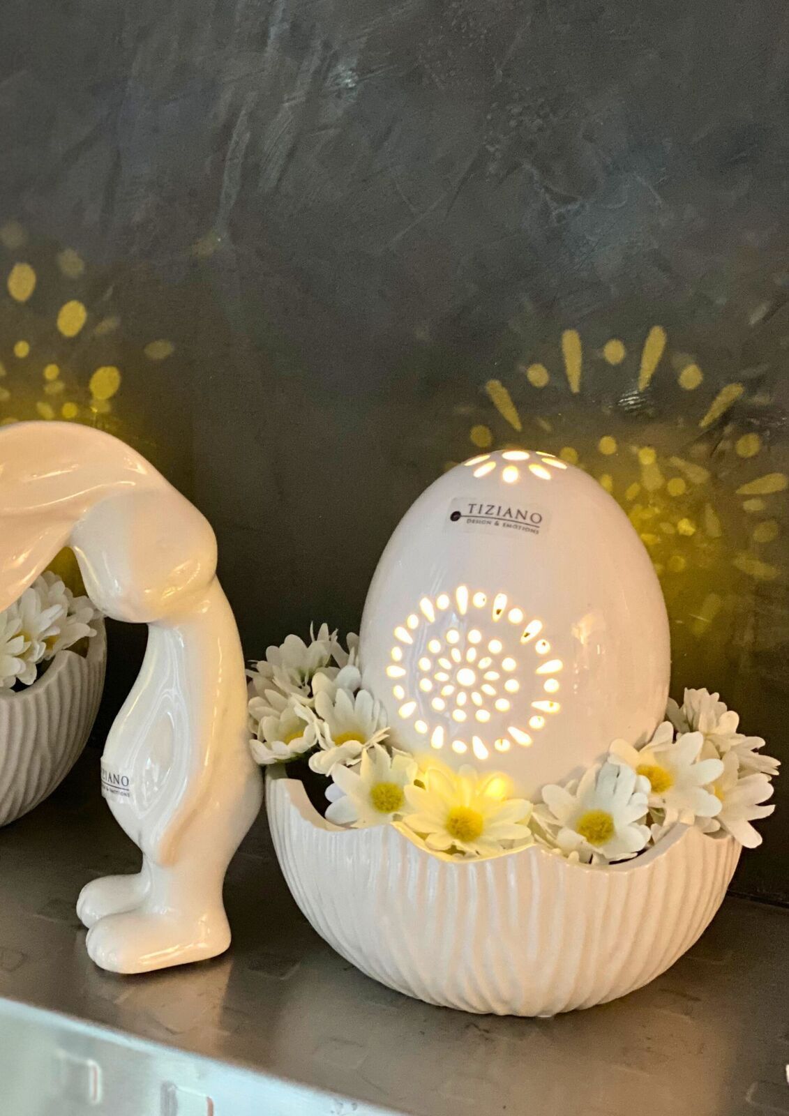 Dekoei Mariola Pusteblume 12cm LED cremeweiß Dekoei Mariola Pusteblume 12cm LED cremeweiß