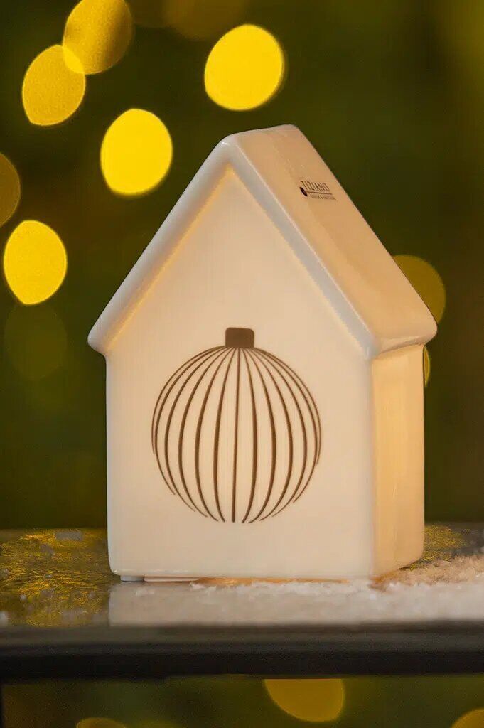 Haus Marolla Ball 13cm LED cremeweiß