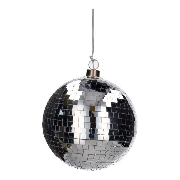 Disco LED Kugel 15cm silber Zubehor