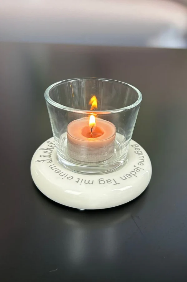 Dekolicht Lumina mit Glas Visco "Beginne..." Dekolicht Lumina mit Glas Visco "Beginne..."