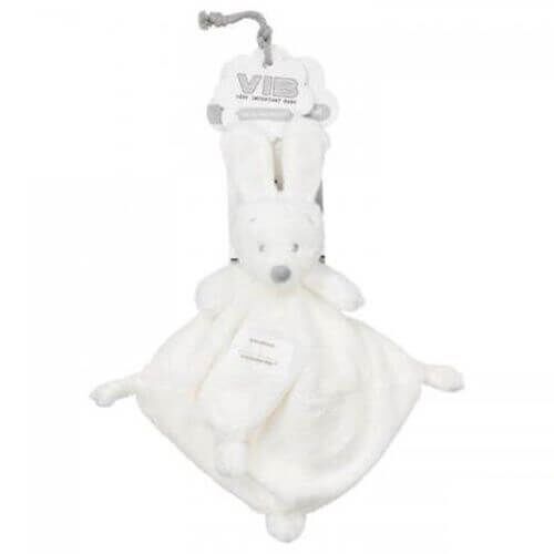 VIB-TWWG0001 Plüsch Rabbit Doudoutuch Weiß