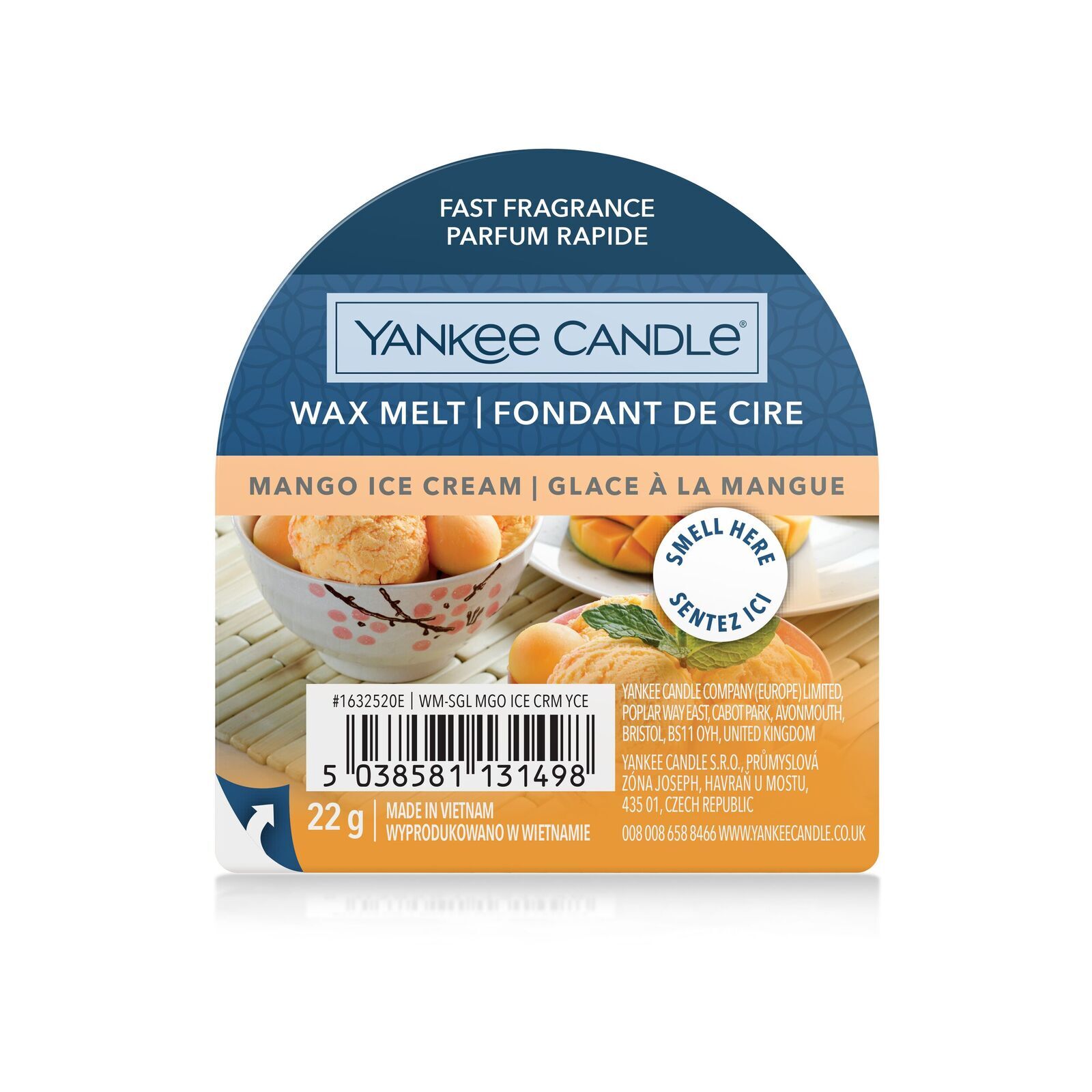 1632520E_Mango-Ice-Cream_Wax-Melt Mango Ice Cream 22g