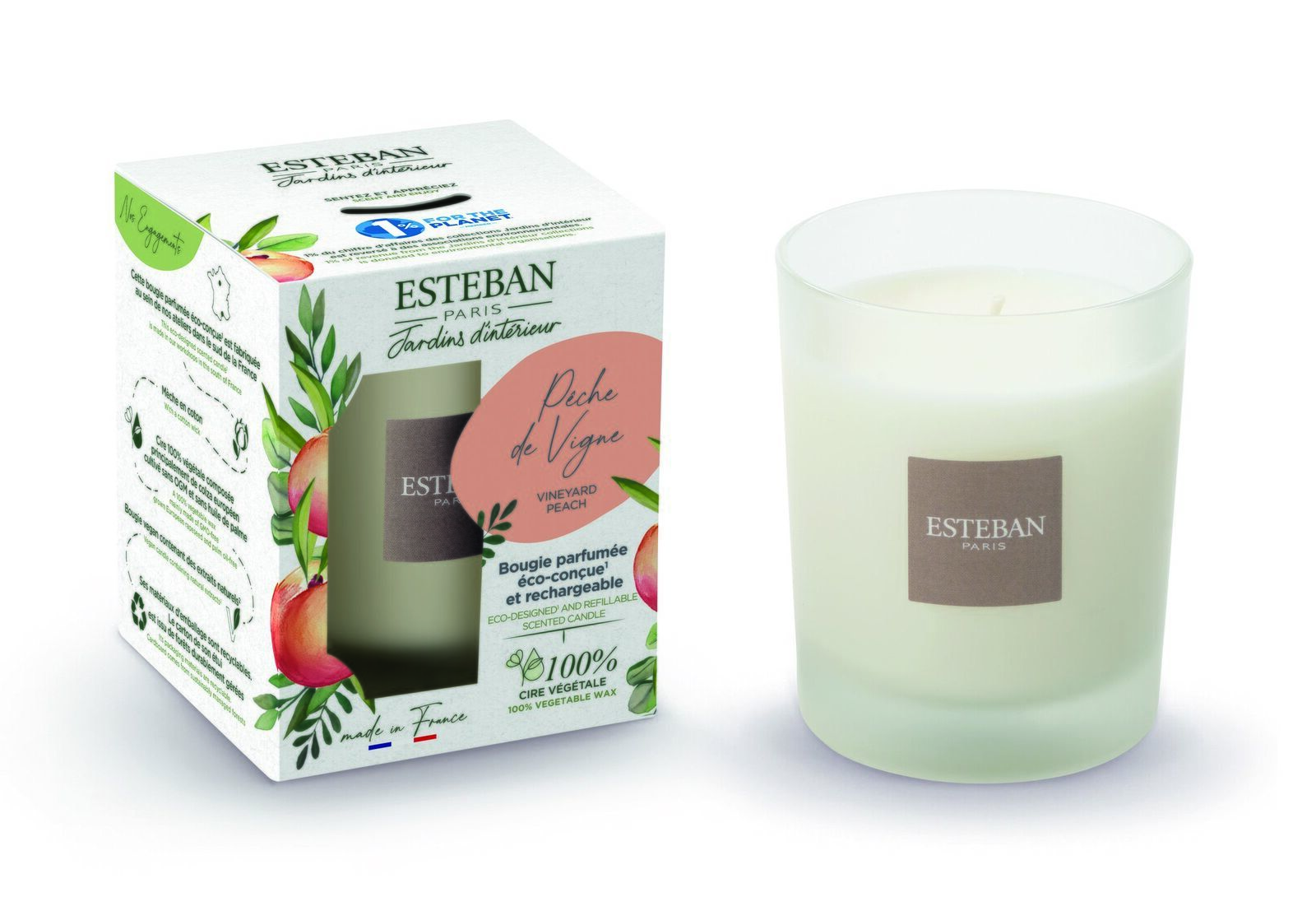 BPV-004 Rebpfirsich Duftkerze 180g