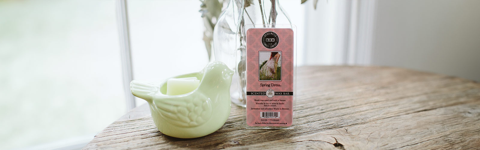 Bridgewater Candle, Duftkerze, Raumduft, Wachsmelt, Duftwachs, Scented Wax Bar, Spring Dress