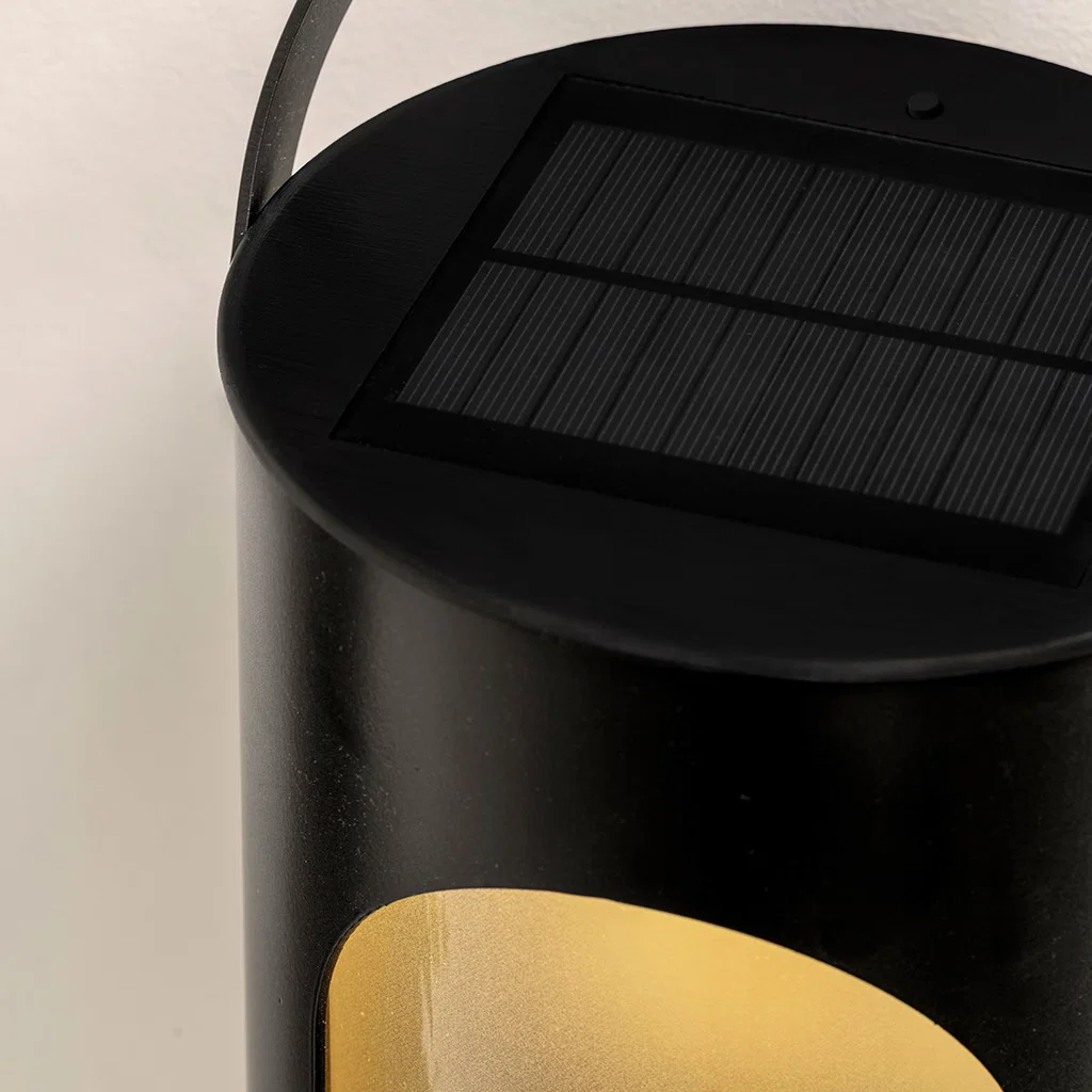 Solar Down Light Medium LED Solarleuchte schwarz 16,5x3cm Solarkopie, Solarpanel, kompakt, Kaffeemaschine, Elektrokaffeemaschine
