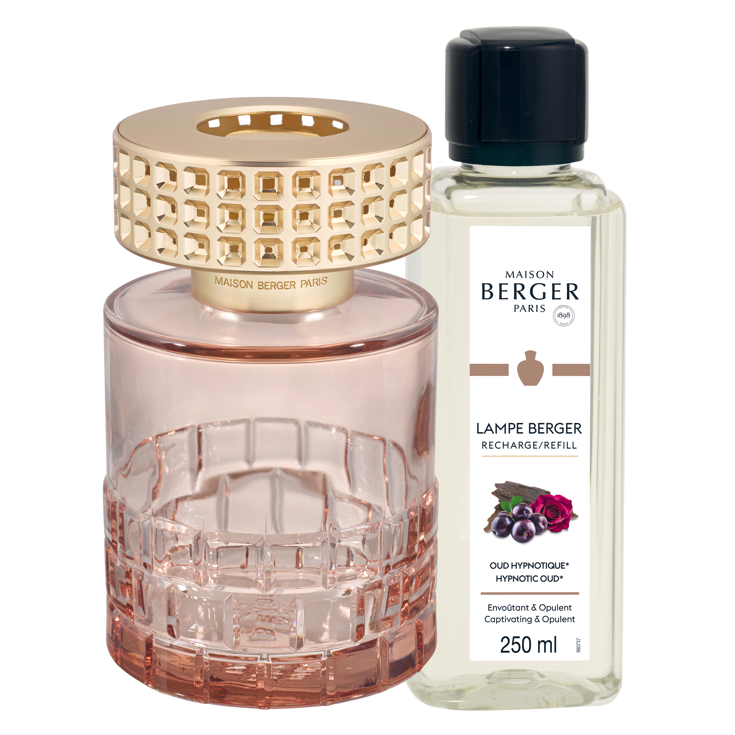Parfumflakon, Rose Gold, Glasflakon, Kopfn-Top-Griff, Nachfüllflasche