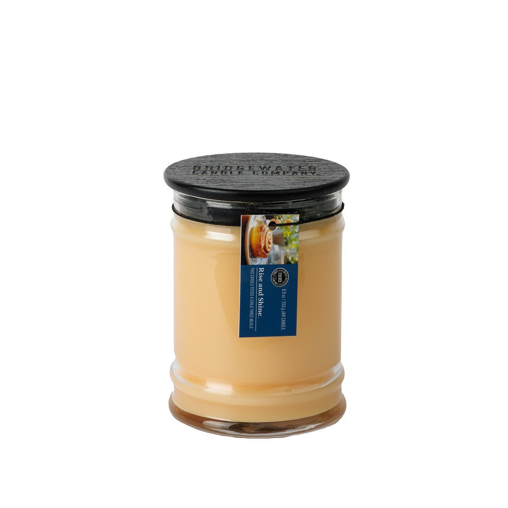 Rise & Shine 250g Duftkerze, Wachskerze, Gelb Kerze, Gläserne Kerze, Holzdeckel