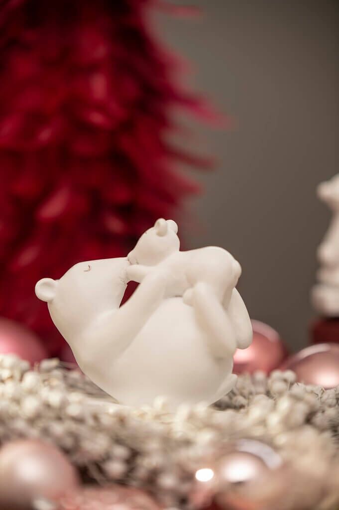 Eisbaer-mit-Schal-liegend Eisbär mit Schal liegend 19cm