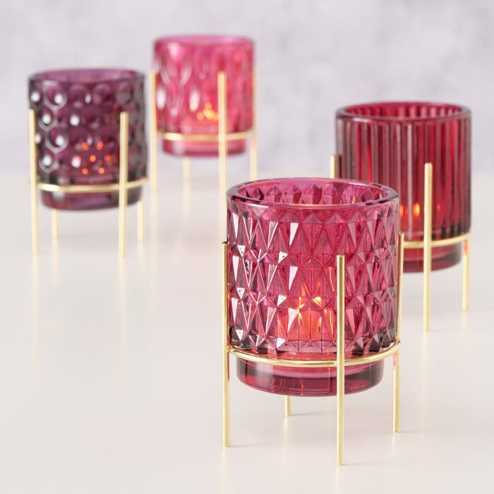 Windlicht Noria rot Variante 2