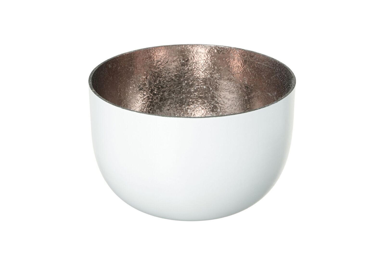 Madras Windlicht S weiß/rosé