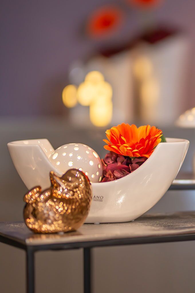 dekoset-piceno-lichtkugel-padova-led-gerbera-orange Lichtkugel Padova 12cm LED creme