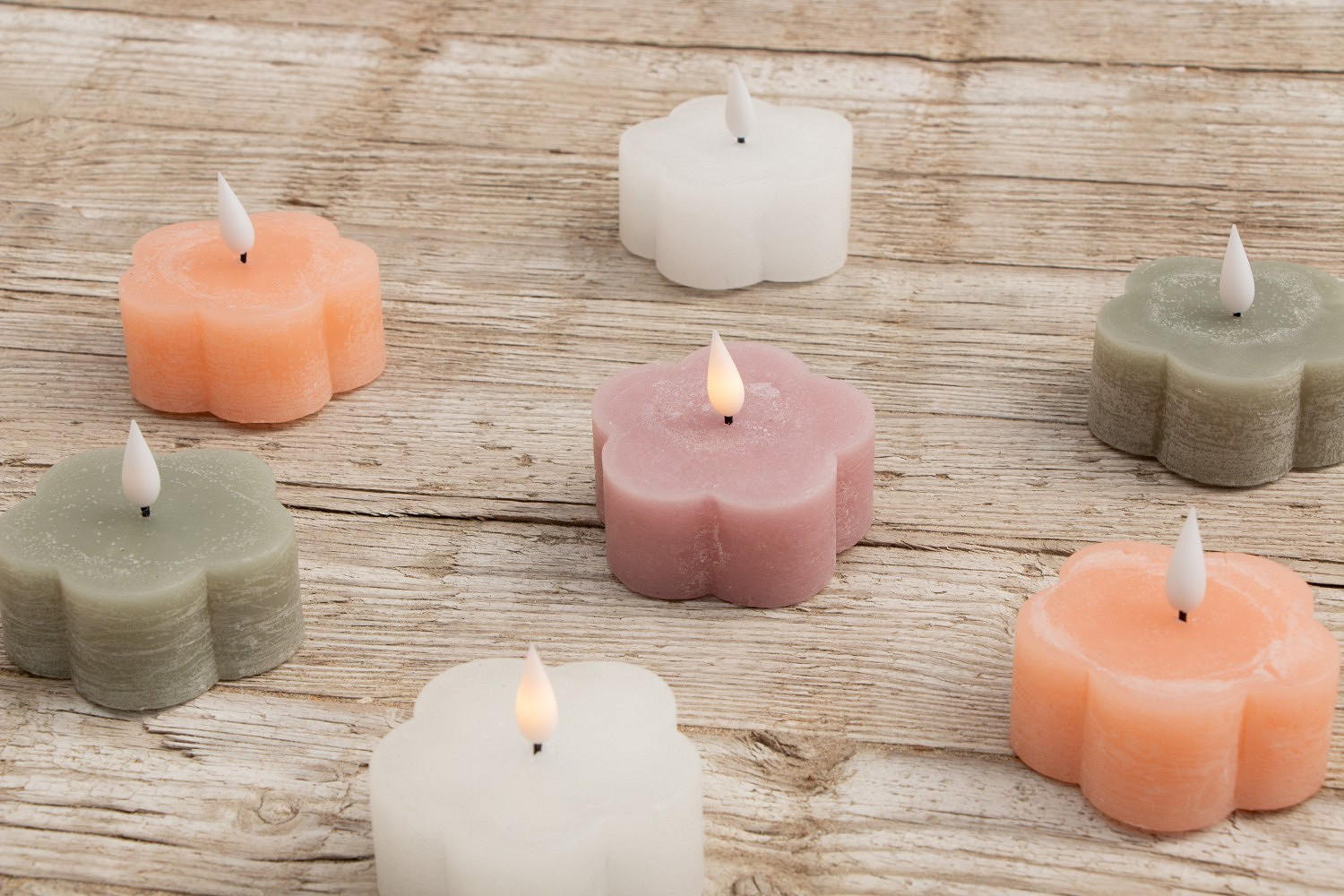 LED Kerze Flower pfirsich 2 Stück LED Kerze Flower pfirsich 2 Stück