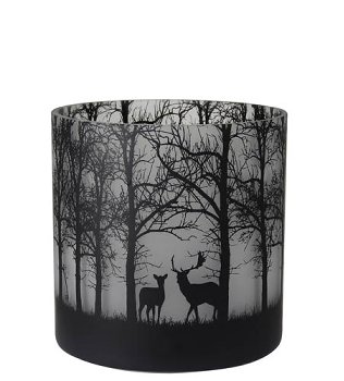 118250_g Windlicht Thoros Wald schwarz 20cm