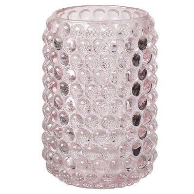 Jaquard Windlicht rosa L