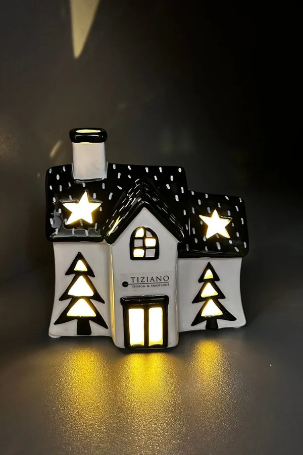 Lichthaus Pedaso 12,5cm LED cremeweiß/schwarz Lichthaus Pedaso 12,5cm LED cremeweiß/schwarz