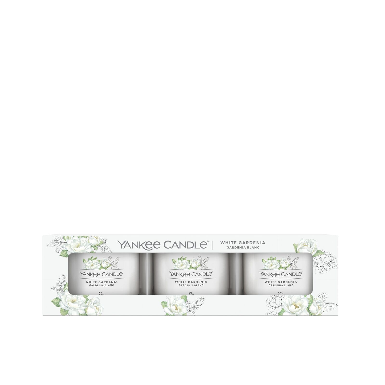 Signature-Filled-Votive_3-Pack_White-Gardenia1 White Gardenia 37g Glasvotivkerze 3er Pack
