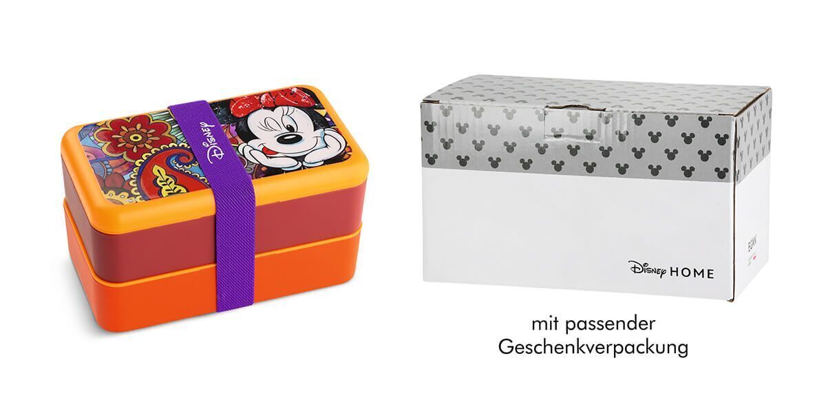 Lunchbox Minnie mit Besteck Lunchbox Minnie mit Besteck