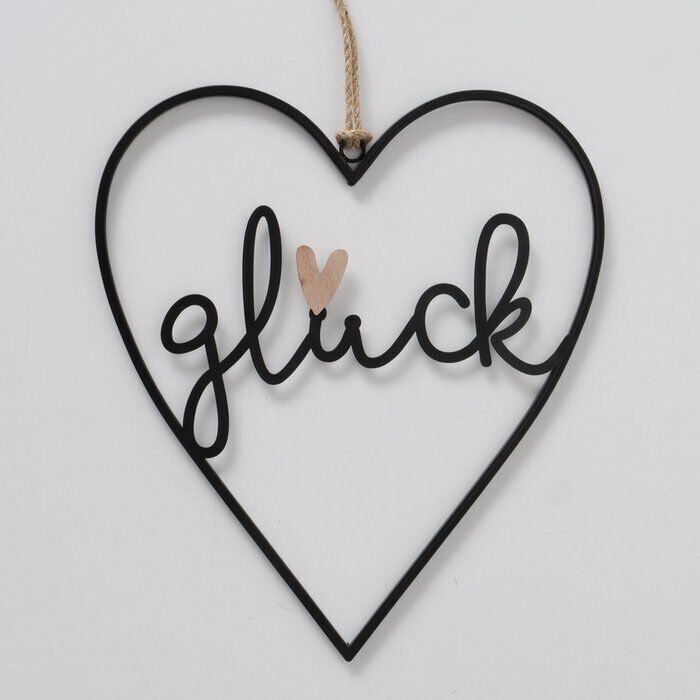 Dekohänger Trendy "Glück" 33cm