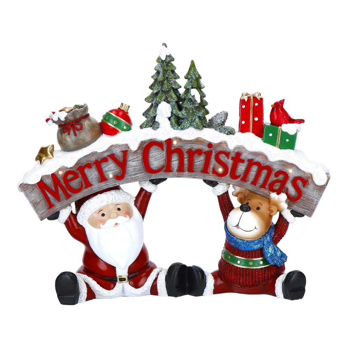 LED Dekofigur Merry Christmas