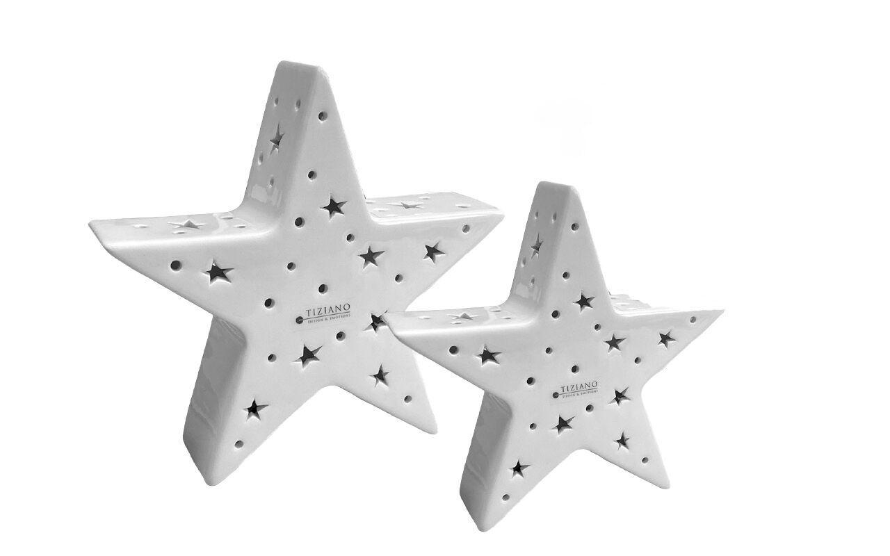 cometafreisteller Deko Stern Cometa 18cm LED cremeweiß