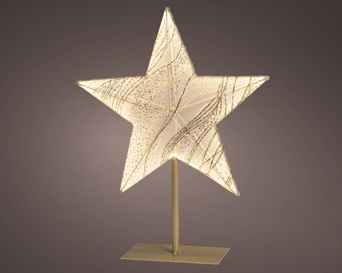 Dekoobjekt Stern "Eclipse" LED 50cm stern, weihnachtsstern, lampe, star-lampe, glitzer