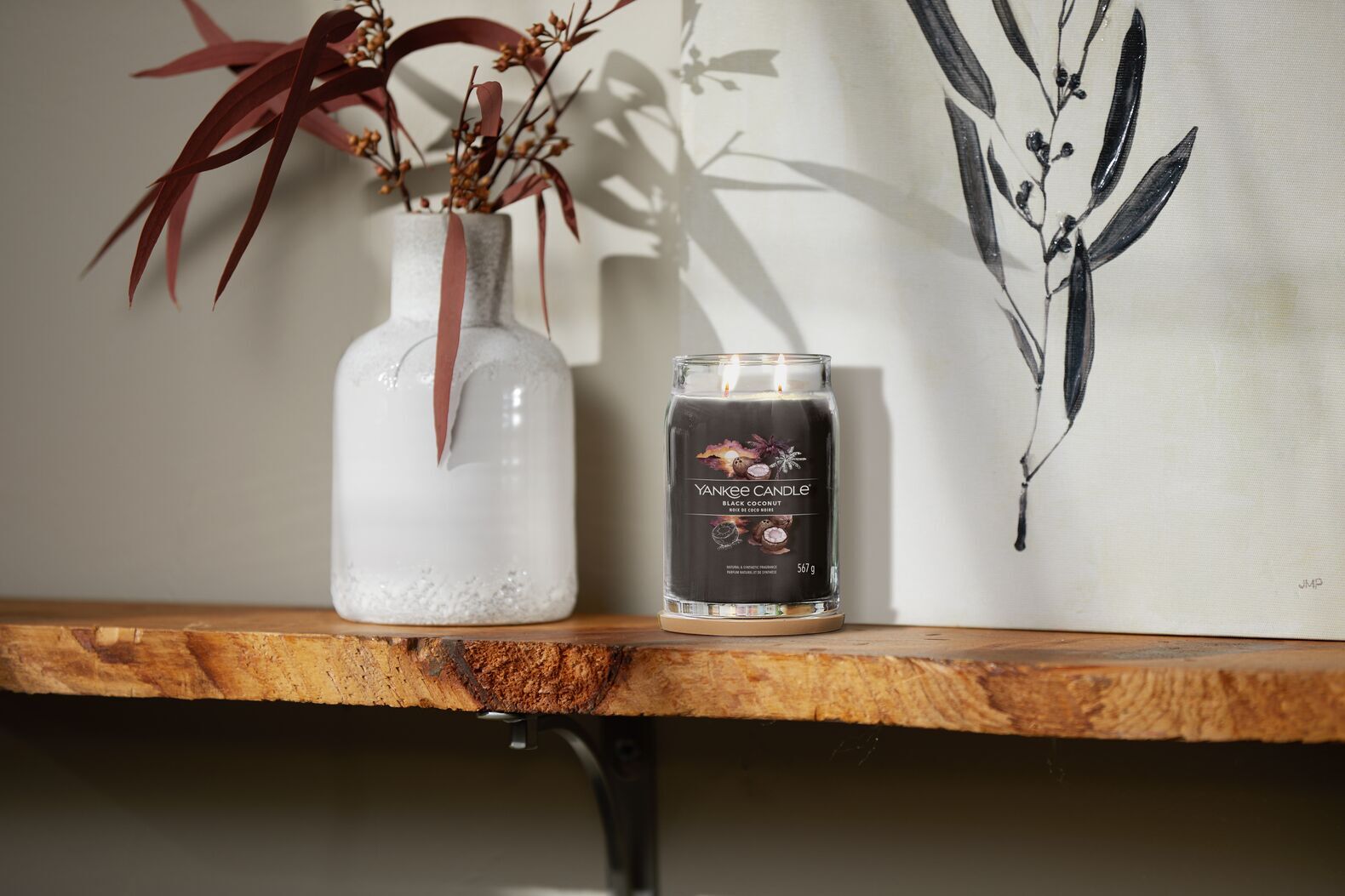 Black Coconut Signature Large Jar 567g 2-Docht