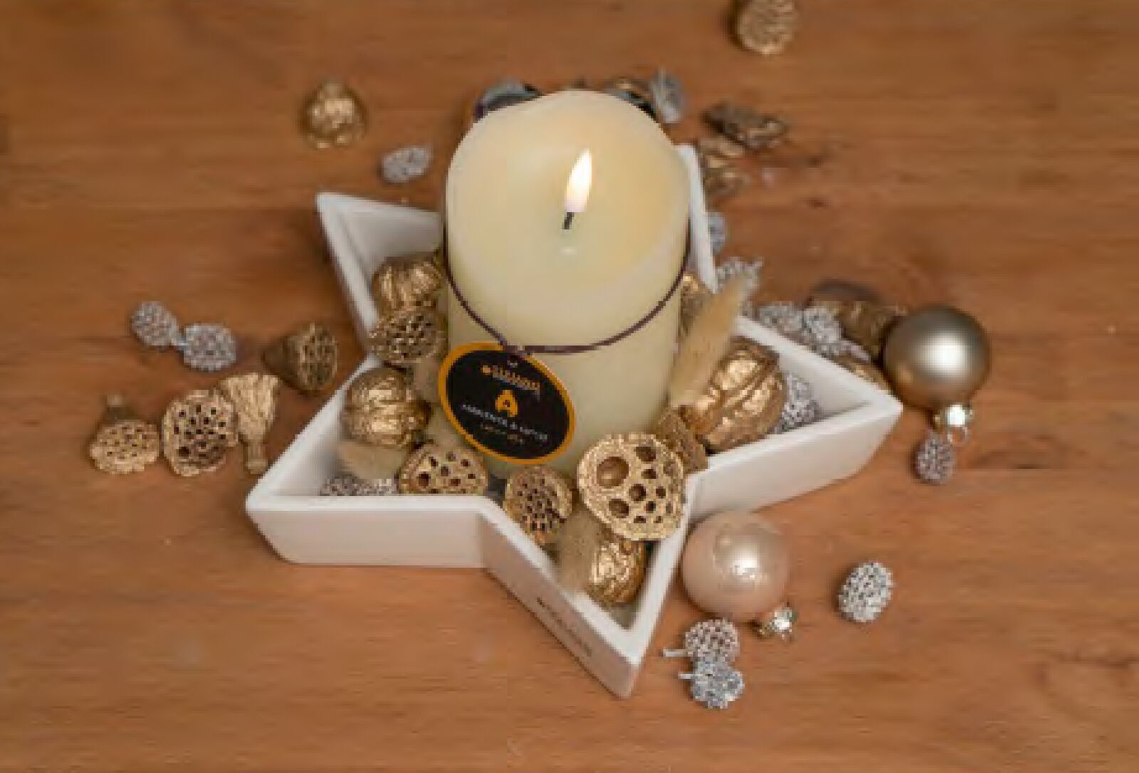 strella1 Deko Schale Strella 18cm cremeweiß