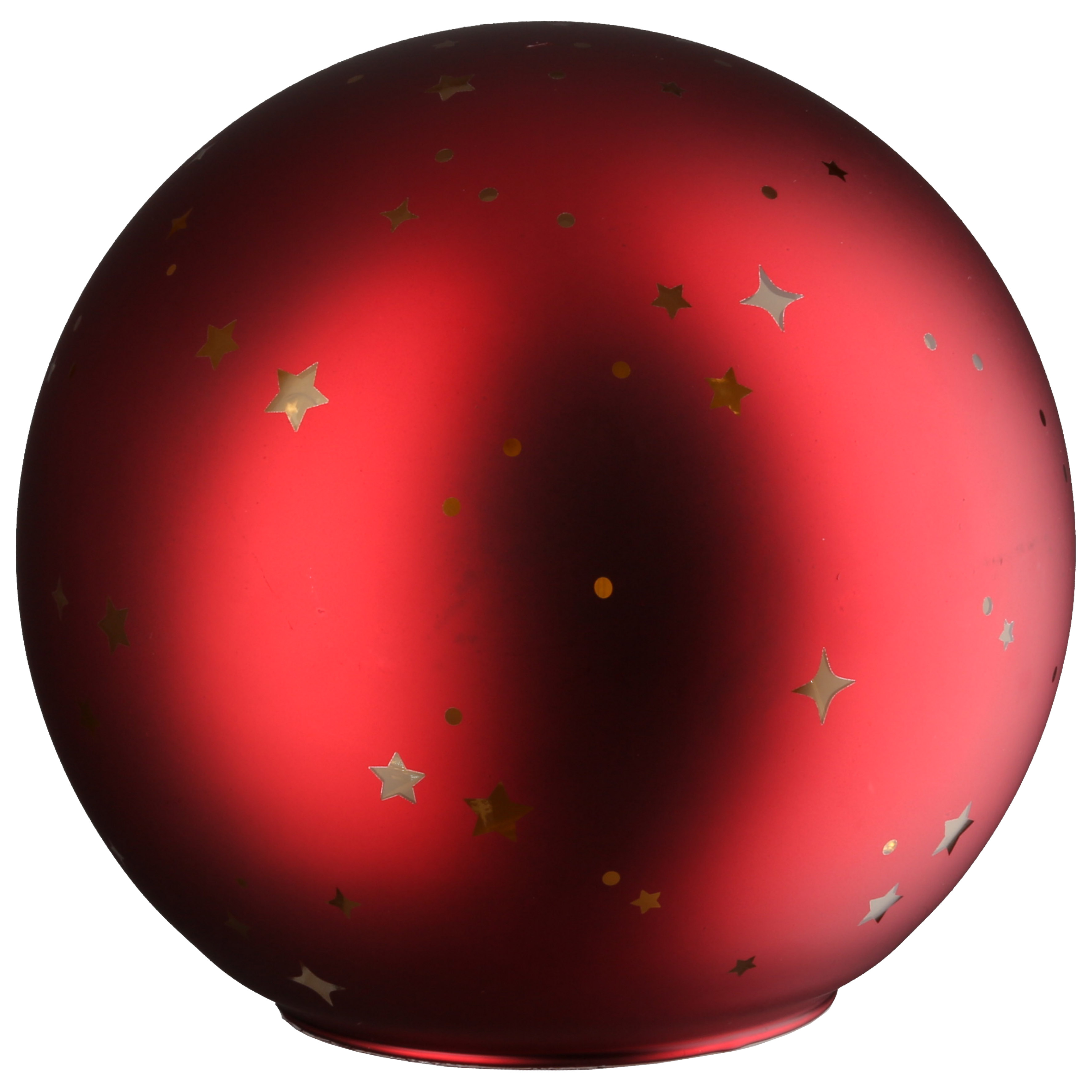Weihnachtskugel, Baumkugel, Rot, Glitzersternchen, Dekoration
