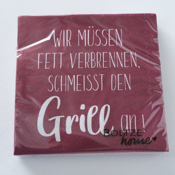 Einzelbild-rgJaWS7f-large Serviette Grillen rot 20 Stück