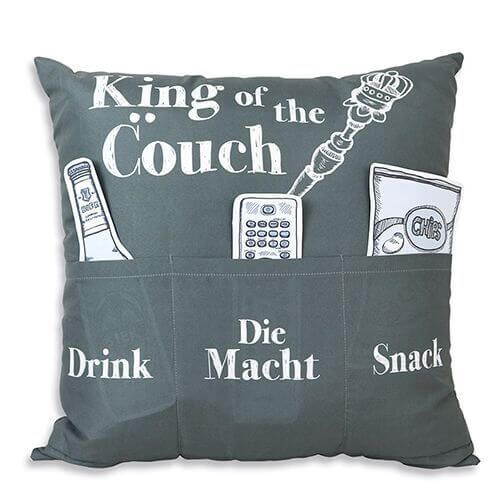 King-of-the-Couch King of the Couch Kissen mit 3 Einstecktaschen