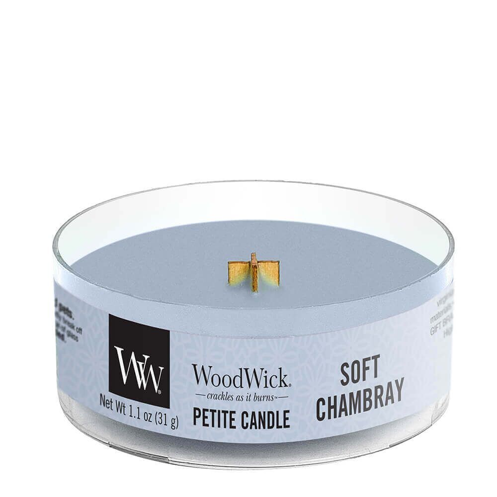 Soft Chambray Petite Candle 31g von Woodwick