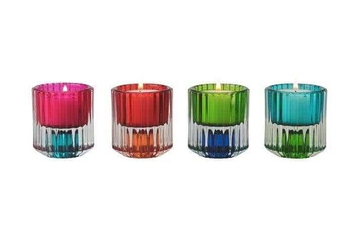 Jaquard Kerzenhalter 4er Set bunt Jaquard Kerzenhalter 4er Set bunt