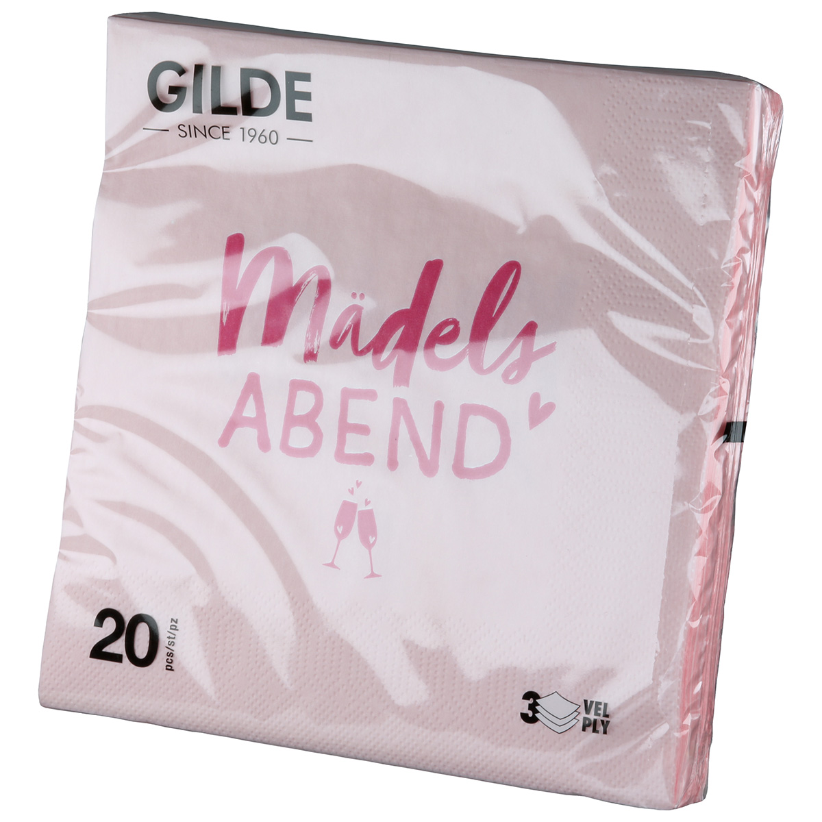 Serviette Mädelsabend pink Serviette Mädelsabend pink