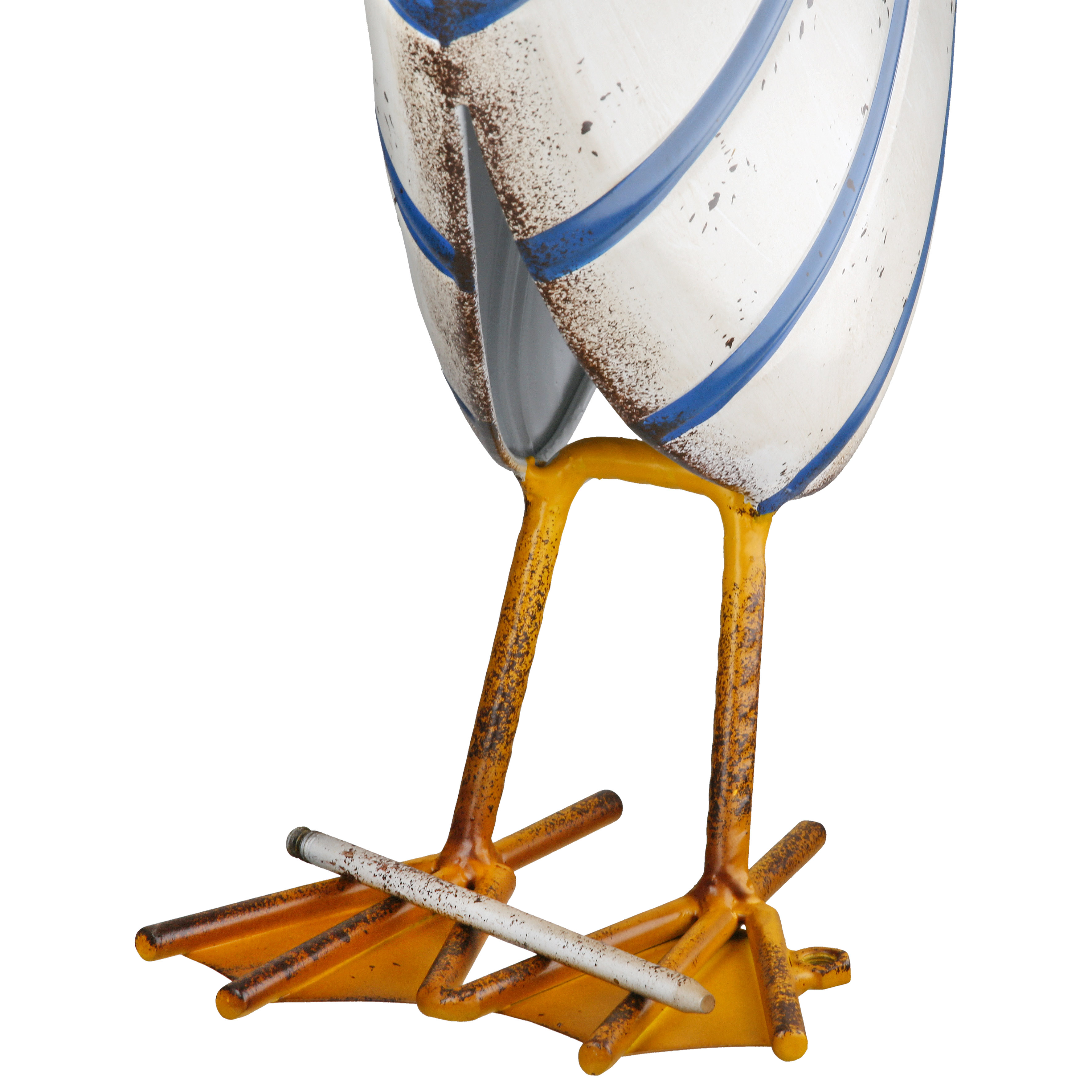 Dekofigur Gans Olav gestreift 51cm Metall Dekofigur Gans Olav gestreift 51cm Metall