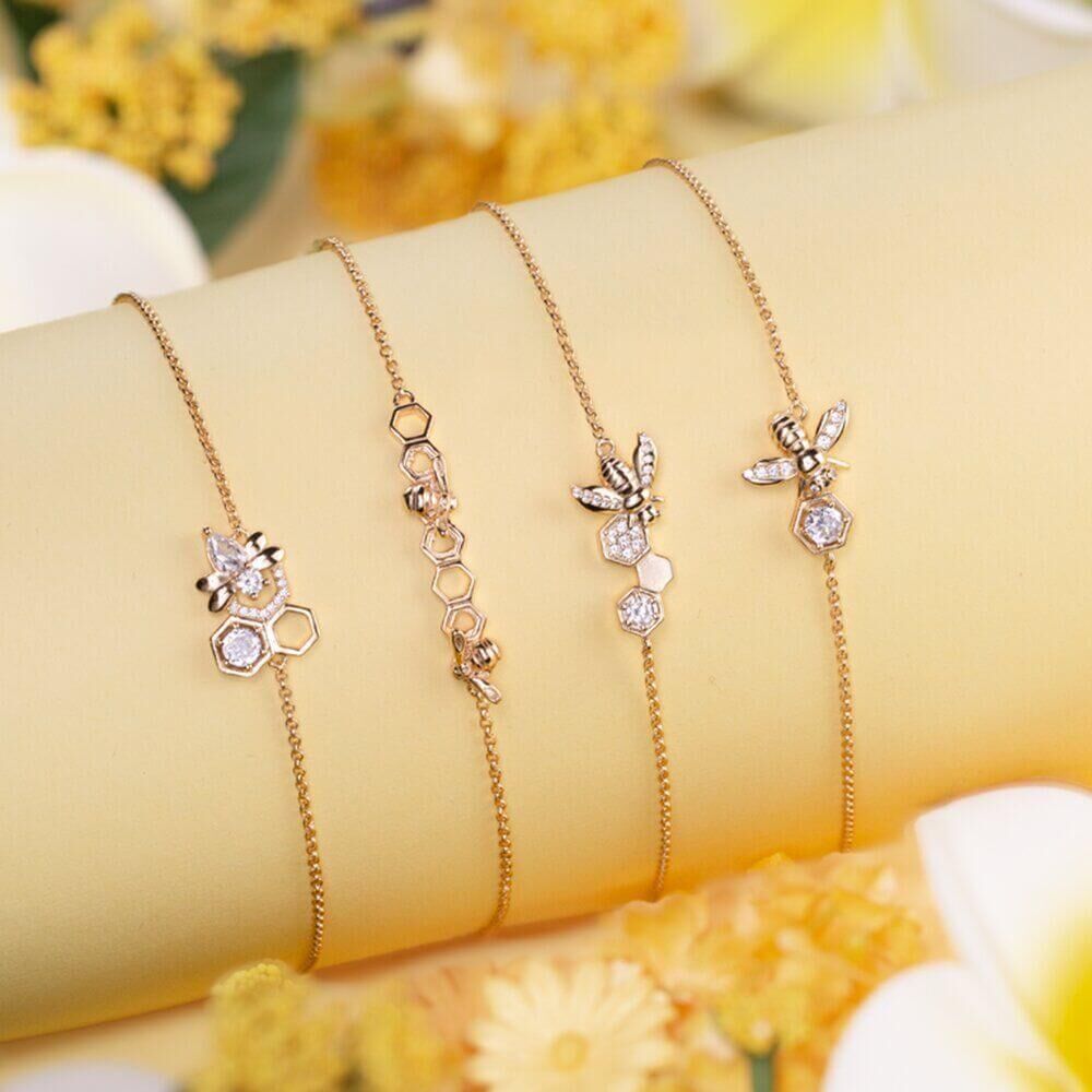 Honeybee-Badebombe-Armband-925er-Silber-Detail-1 Honey Bee Badebombe (Armband)